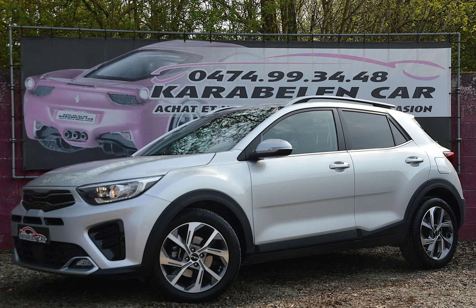Kia Stonic 1.0iT GT Line NAV CAM CLIM CRUIS 17.046KM, Auto's, Gebruikt, Zwart, 1 kg, Bedrijf