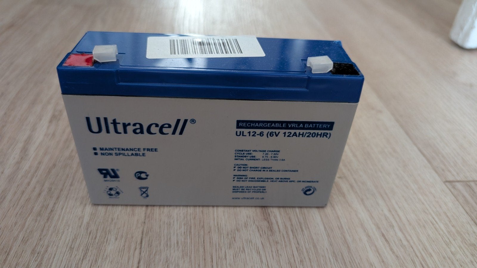 Neuf batterie 6V Ultacell 12aH, Enlèvement ou Envoi, Neuf, Rechargeable