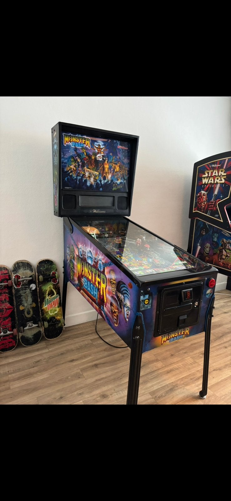 Flipper  flipperkast monster bash 1998 williams, Collections, Machines | Flipper (jeu), Flipper (jeu), Williams, Enlèvement, Utilisé