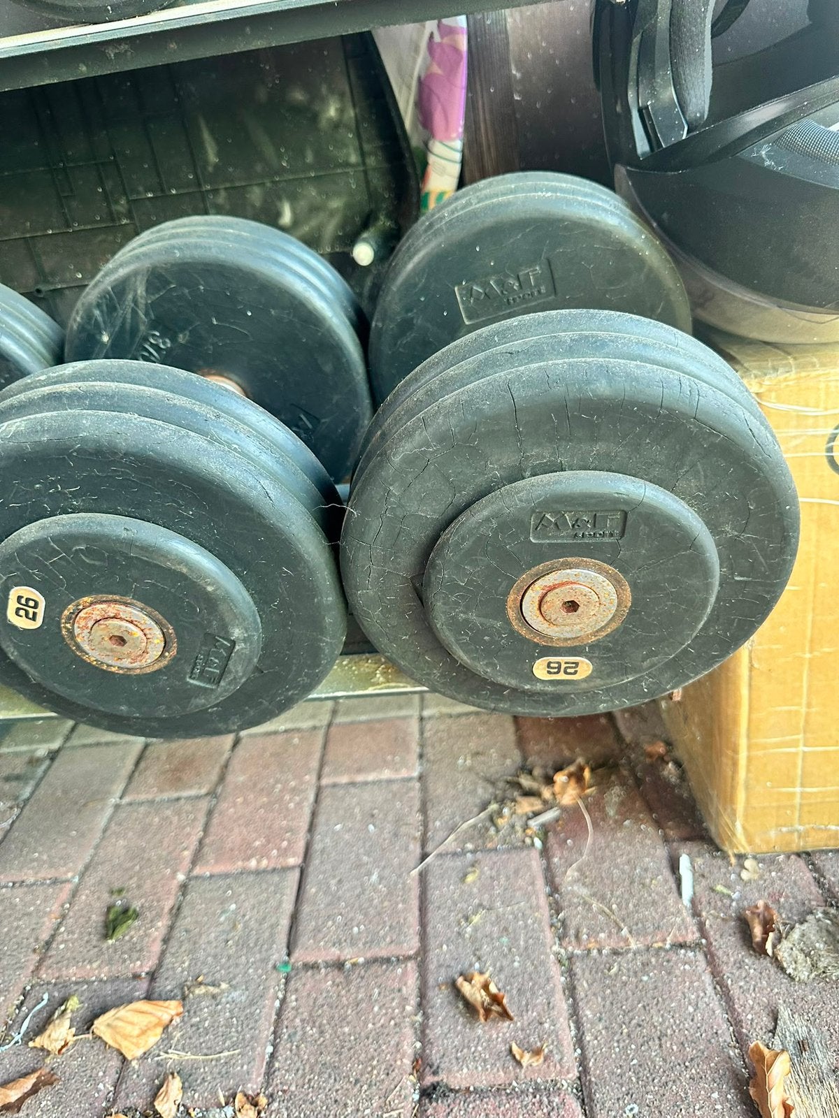 Dumbell set, Sport en Fitness, Ophalen, Gebruikt, Halterset