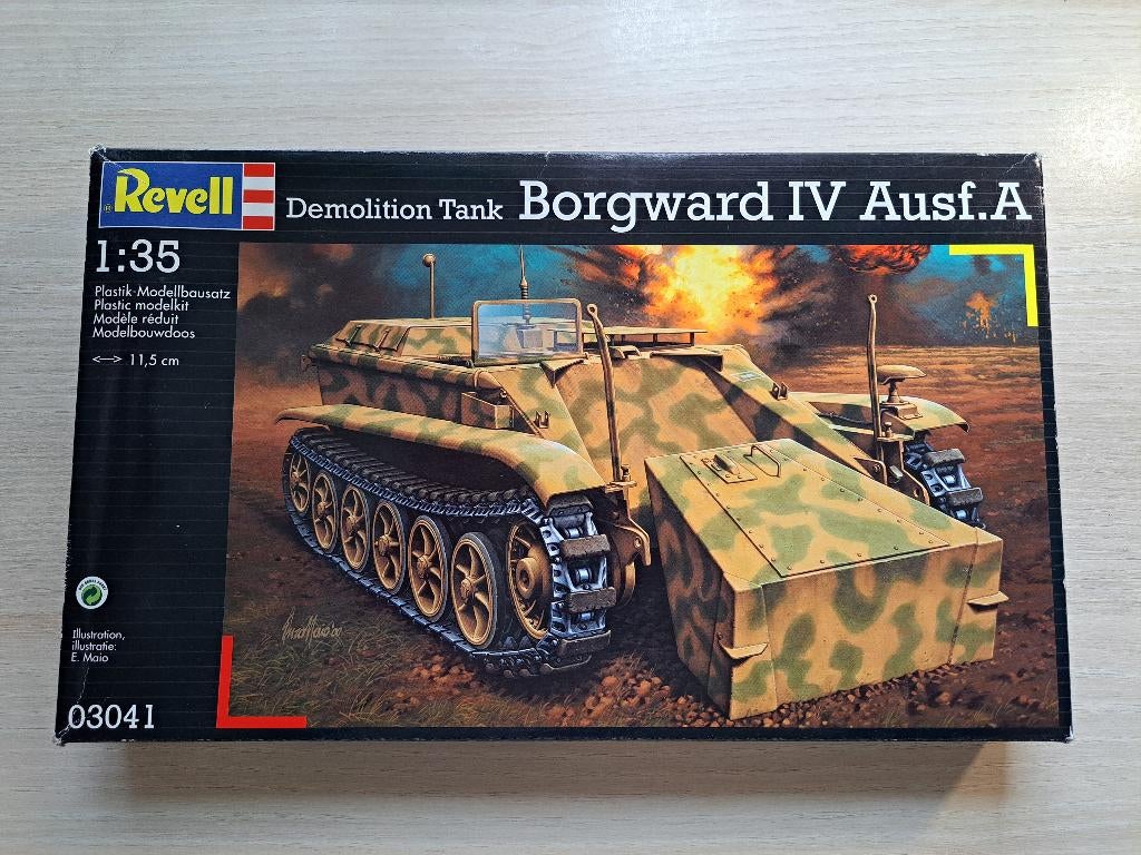 Revell | Nr. 03041 | 1:35 - Demolition Tank Borgward IV, Tank, Nieuw, Ophalen of Verzenden, 1:32 tot 1:50