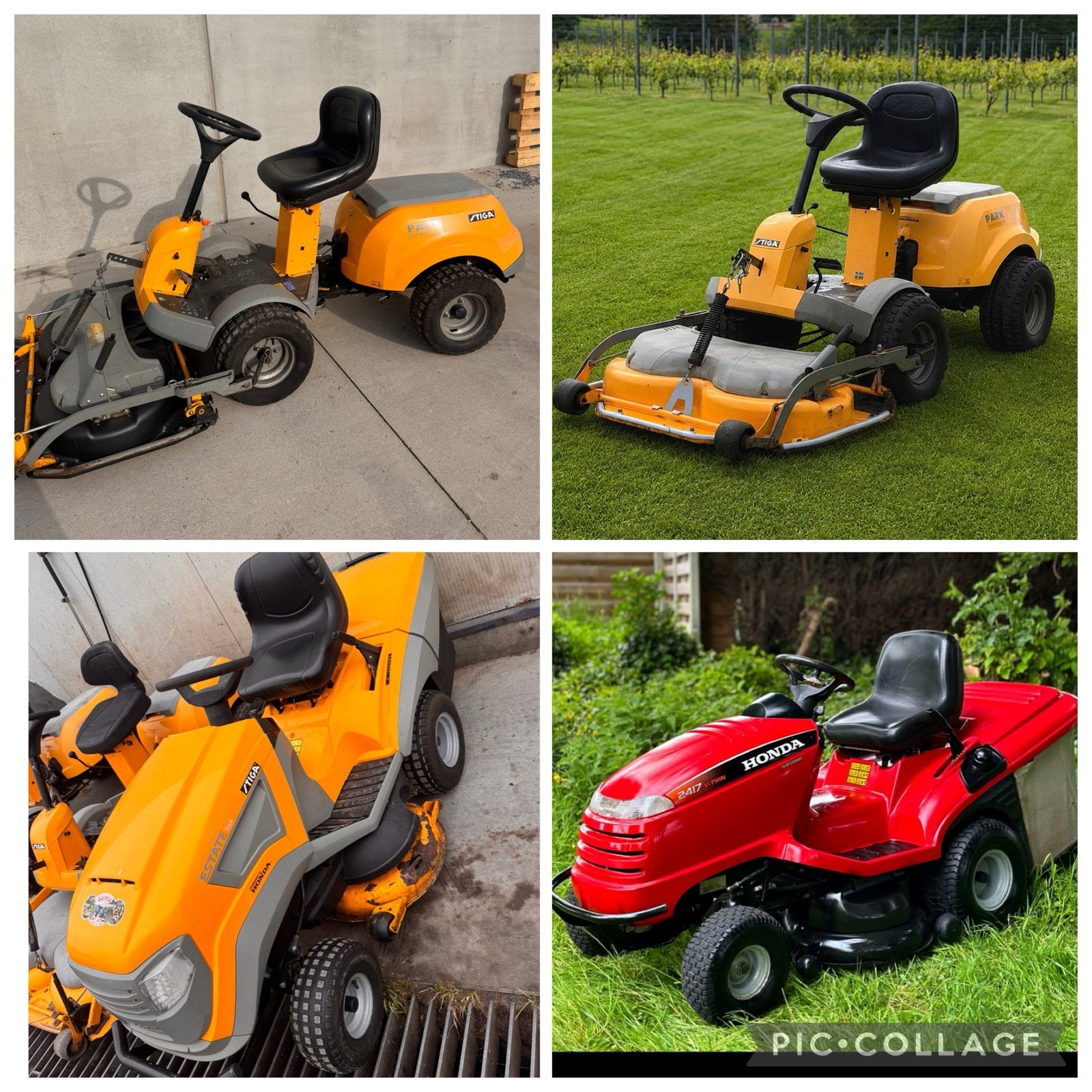 Zitmaaiers te koop, Tuin en Terras, Zitmaaiers, Zo goed als nieuw, 90 tot 120 cm, Elektrische starter, Mulchfunctie, Opvangzak