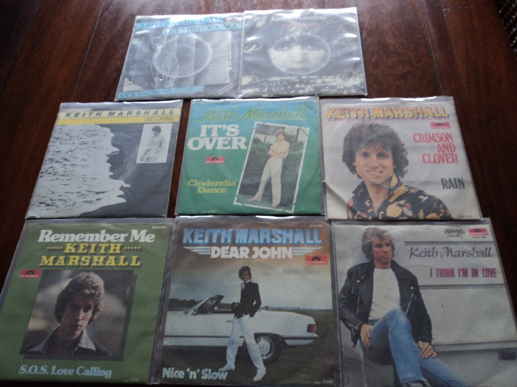 Keith Marshall, lot de 8 singles pour 10 euros !, Enlèvement ou Envoi, 7 inch, Utilisé, Pop