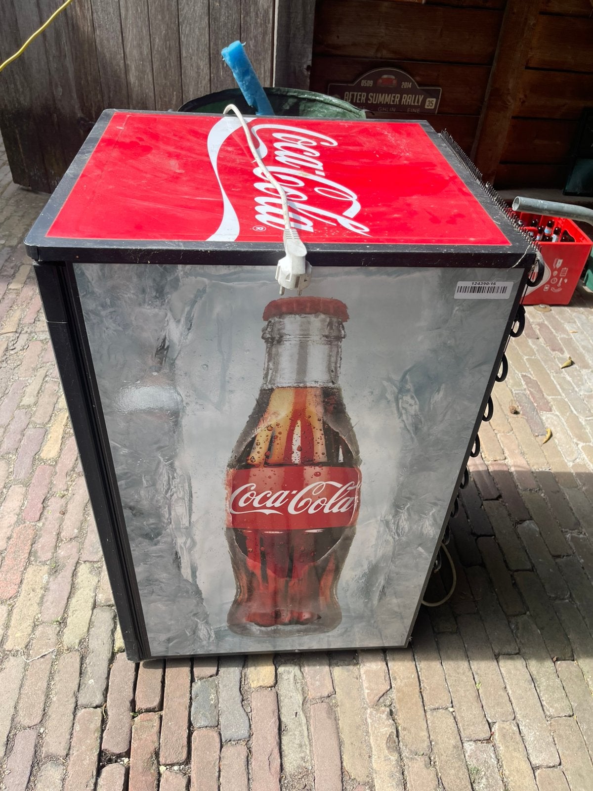 Ijskast coca-cola, 86 hoog, 58 breed, 58 diep, Elektronische apparatuur, Ophalen, Gebruikt, 45 tot 60 cm, 85 tot 120 cm