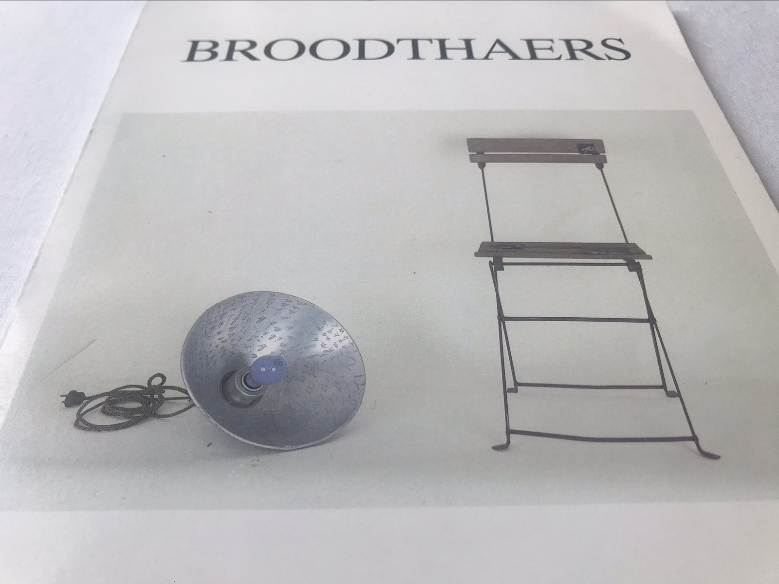 Œuvres de Marcel Broodthaer (40 pages), Enlèvement ou Envoi, Comme neuf, Peinture et dessin