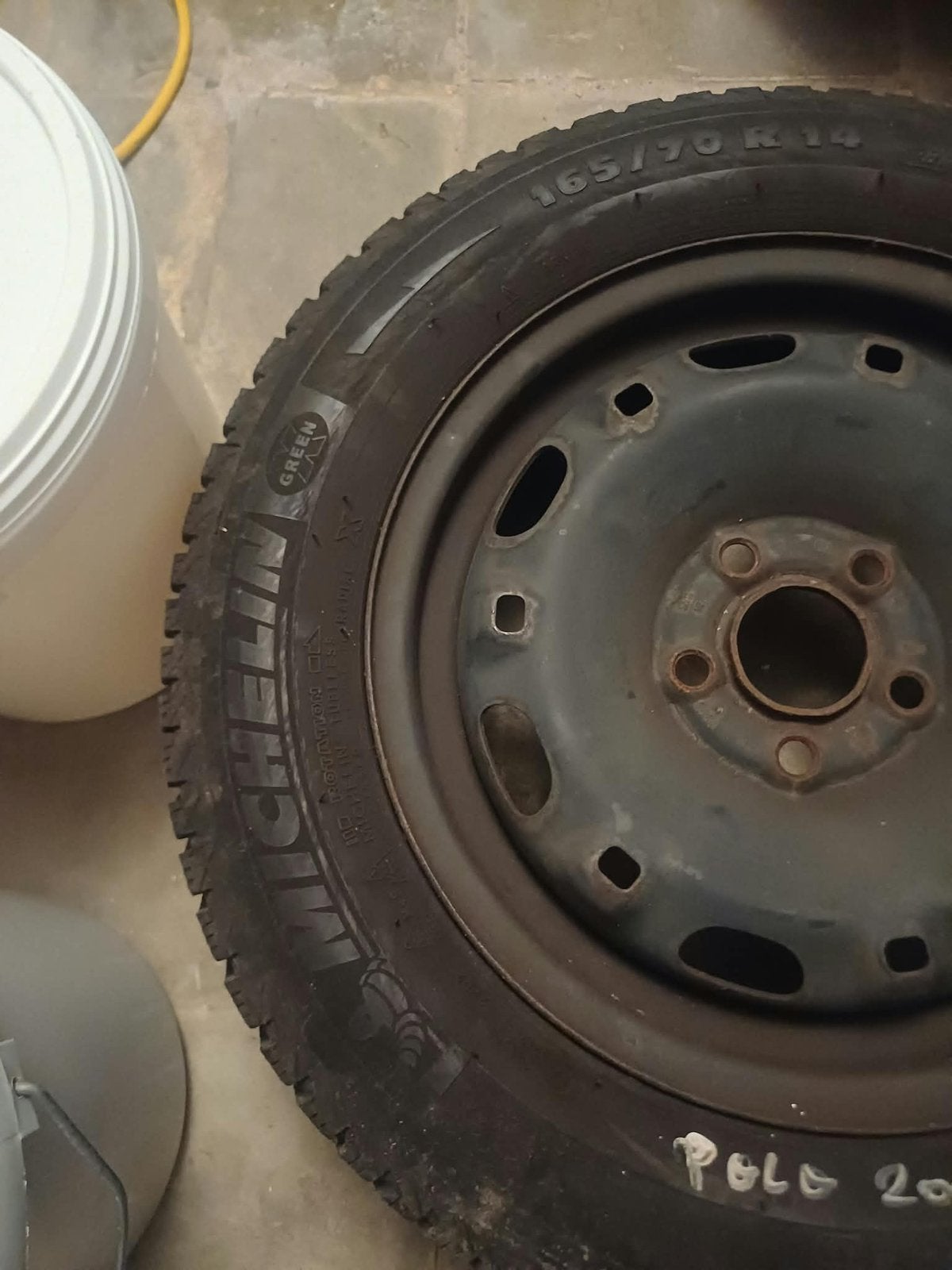 4 roues hiver Michelin 165/70 R14 avec jantes, 14 pouces, Pneus hiver, Pneu(s), Enlèvement