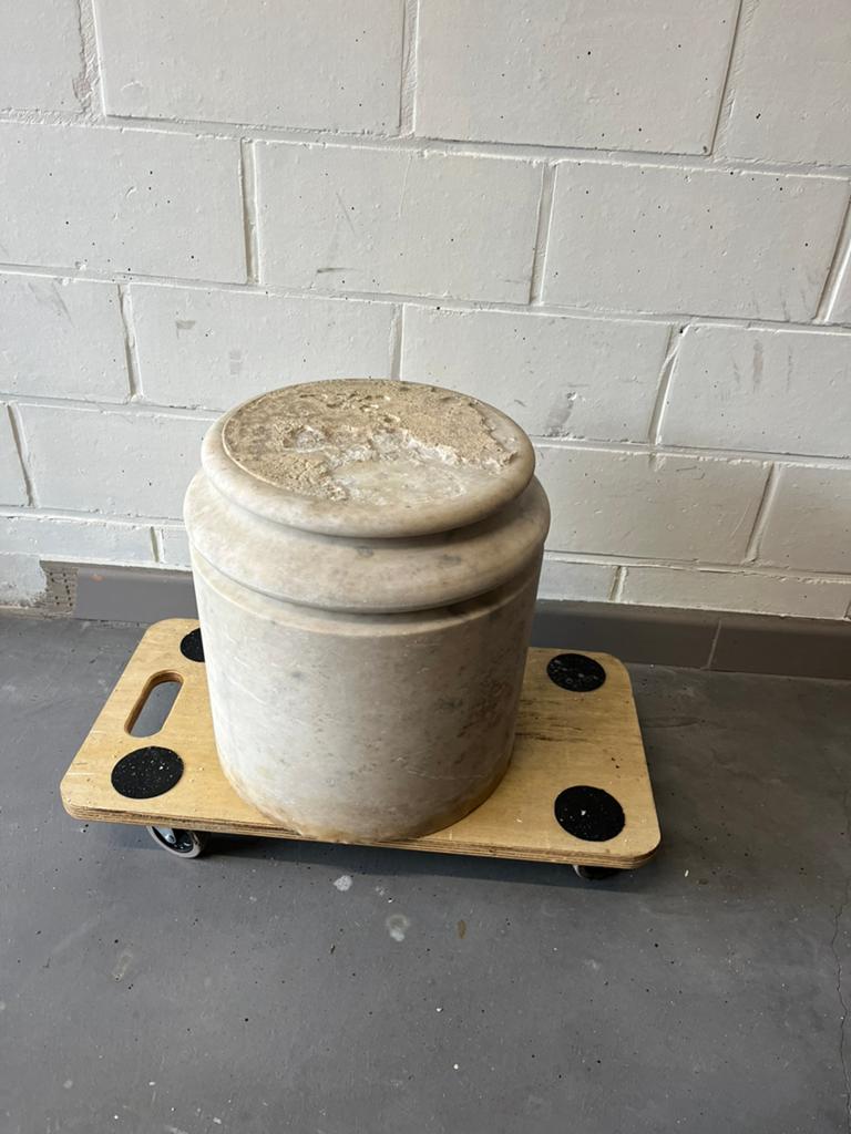 Marmer sokkel piedestal te koop, Huis en Inrichting, Ophalen, Gebruikt