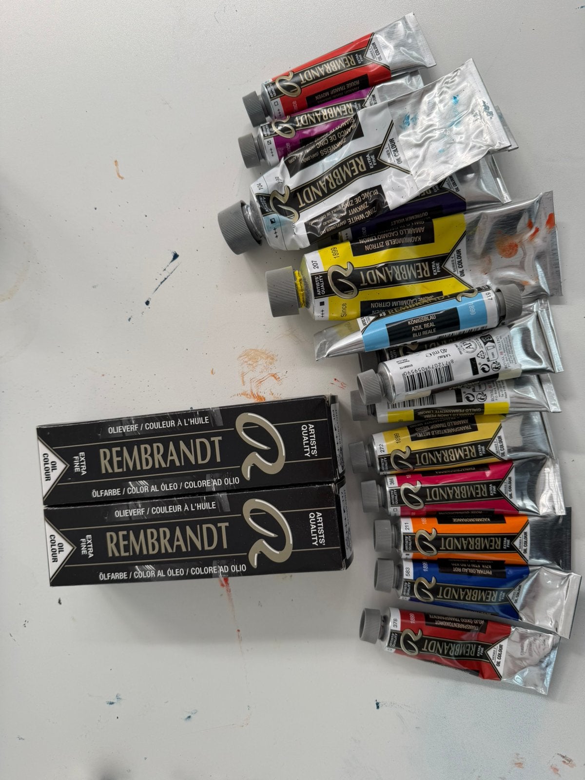 Lot de peinture a l huile Rembrandt, Hobby & Loisirs créatifs, Peinture, Enlèvement, Utilisé, Peinture à l'huile