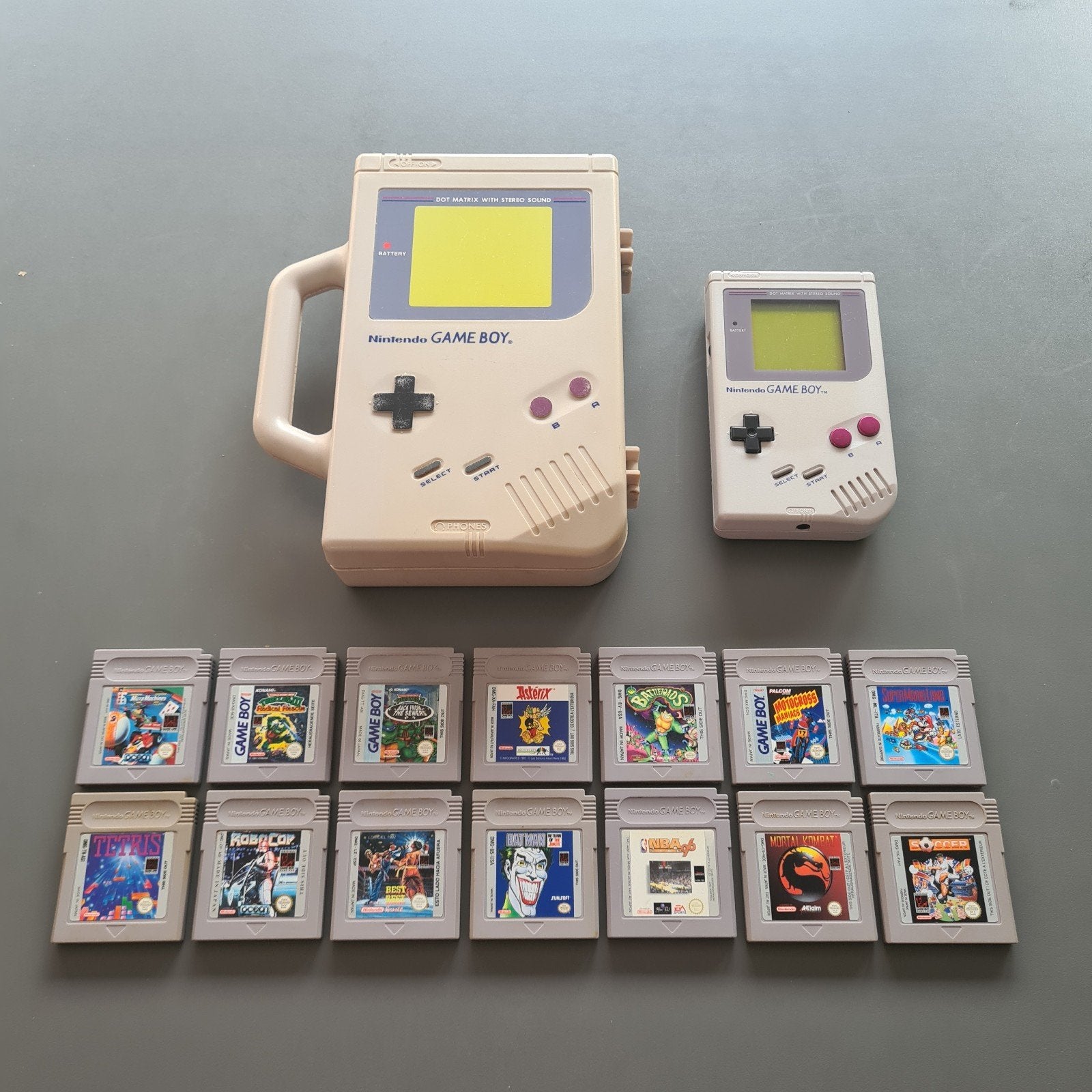Nintendo Gameboy met case, link kabel en 14 spellen., Ophalen of Verzenden, Zo goed als nieuw, Game Boy Classic, Met beschermhoes of tas