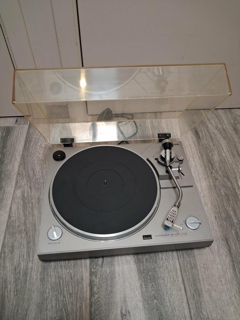 Vintage Sansui P-50 platenspeler in goede staat, Enlèvement, Tourne-disque, Autres marques