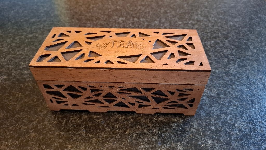 theedoos handgemaakt, Hout, Nieuw, Ophalen of Verzenden, Theedoos