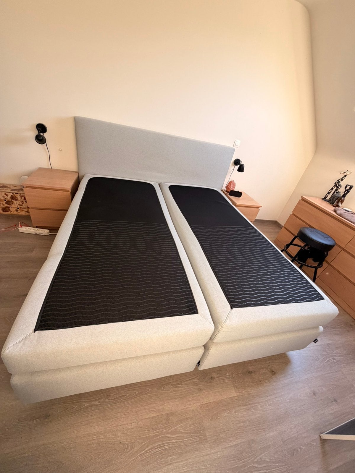 Complete boxsping 180x200 cm - Karlsson Vildar HR extra, Huis en Inrichting, Ophalen, Gebruikt, Tweepersoons, 180 cm