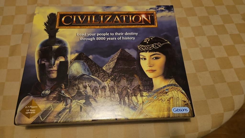 bordspel engelstalig Civilization van Gibsons, Hobby en Vrije tijd, Gezelschapsspellen | Bordspellen, Nieuw, Een of twee spelers