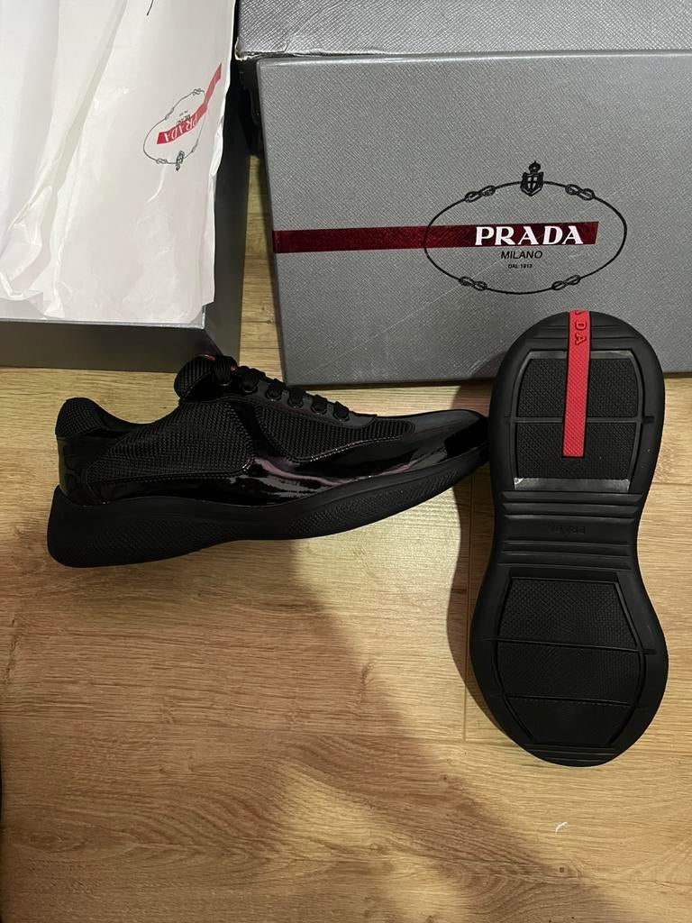 Prada cups, Ophalen, Zwart, Nieuw, Sneakers