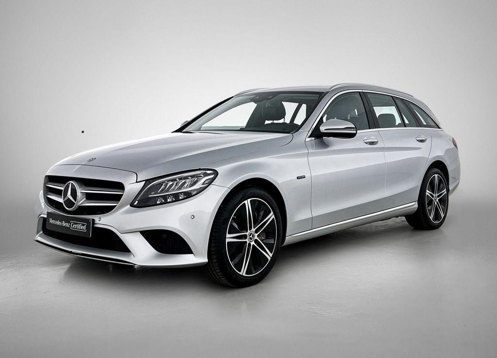 Mercedes-Benz C-klasse 300 DE Break Luxury Line | Trekhaak |, Auto's, Mercedes-Benz, Automaat, Zwart, 4 cilinders, Plug-in hybride