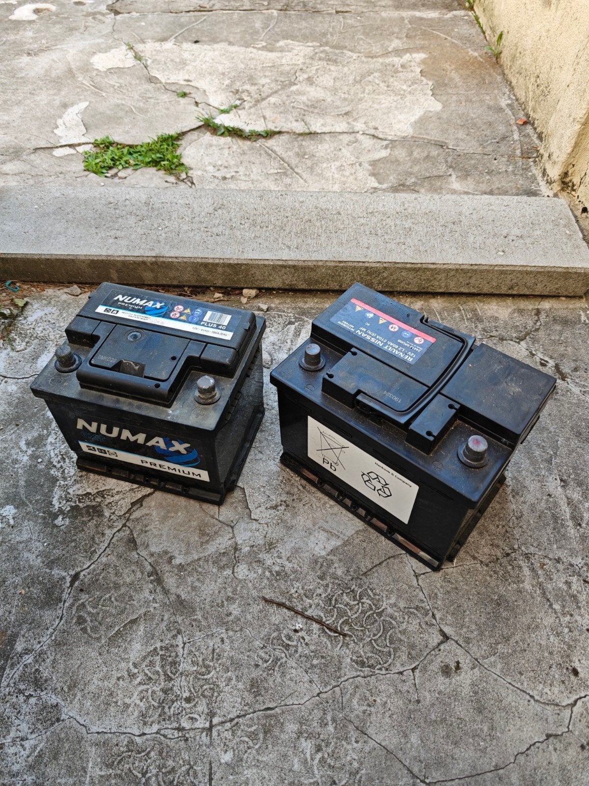 2x auto accu 60Ah en 41Ah, Enlèvement ou Envoi