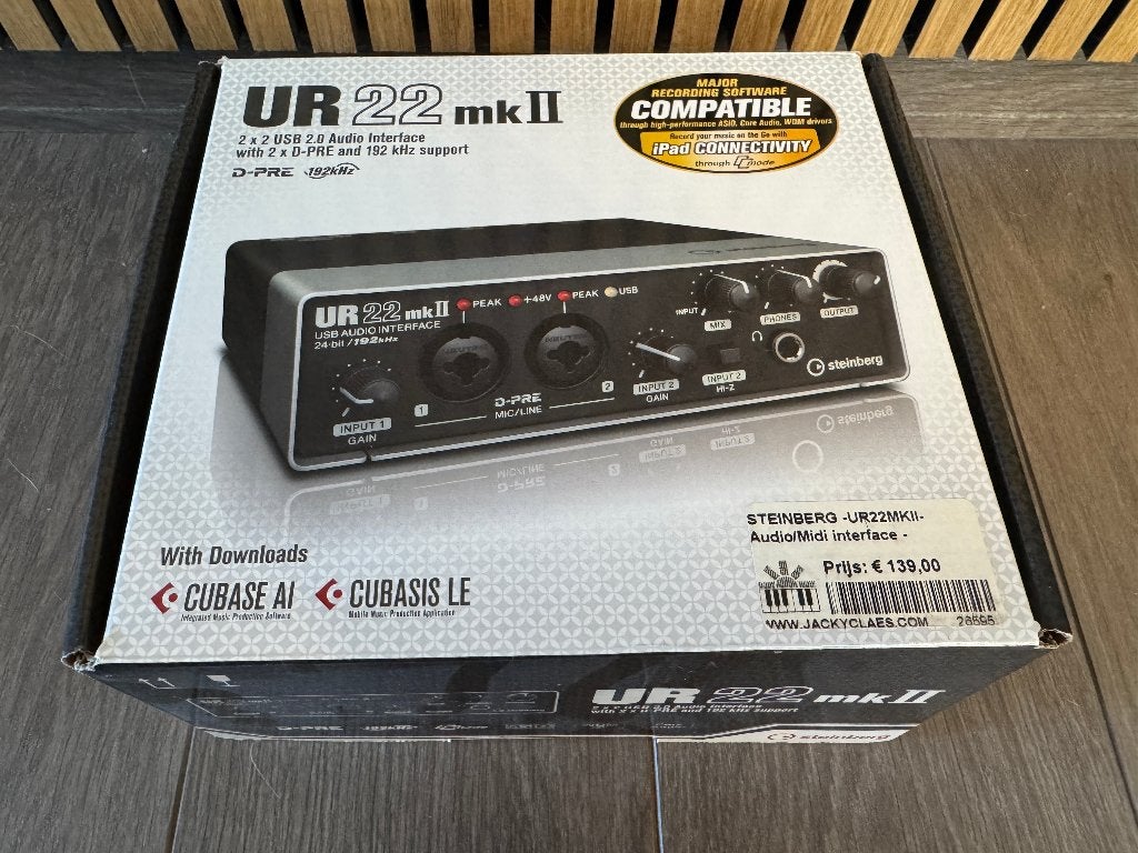 Steinberg UR22mkII USB audio-interface, Ophalen of Verzenden, Zo goed als nieuw