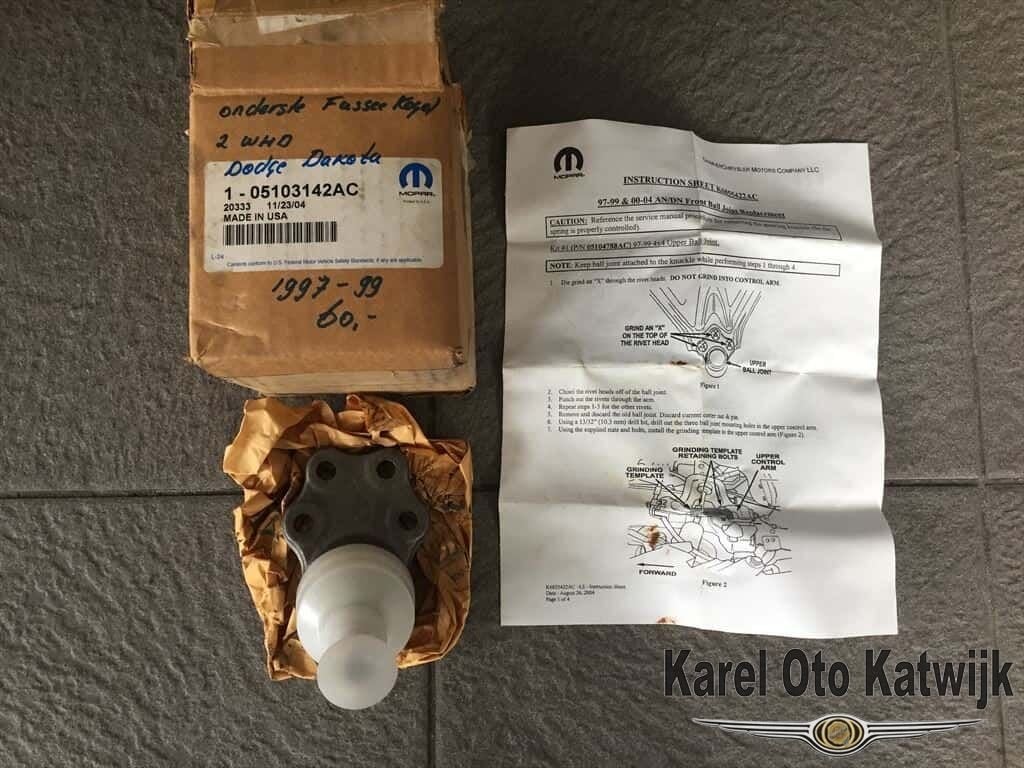 Onderste Fusseekogel 2 WHD Dodge Dakota 1997-1999, Neuf, -, -, -