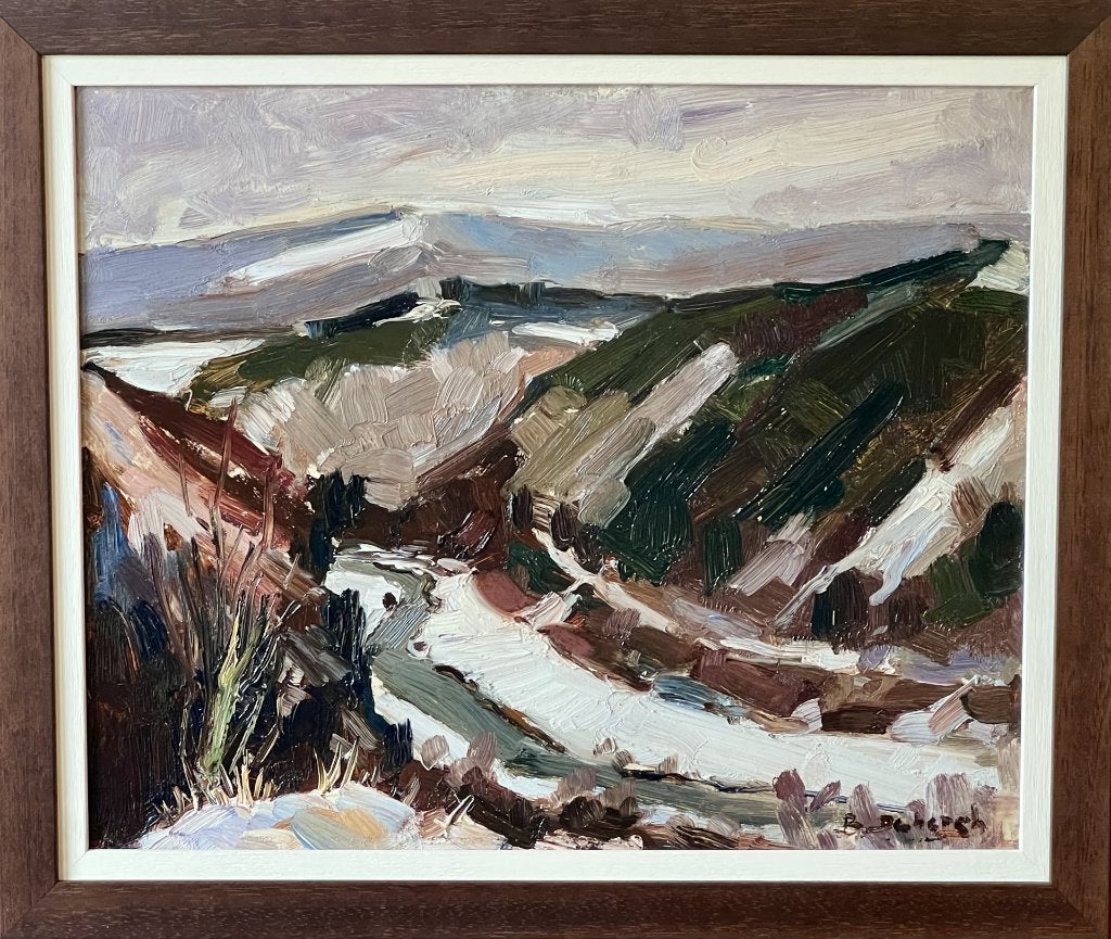 Barthélemy Debergh. Vallée de la Semois enneigée., Antiquités & Art, Enlèvement ou Envoi