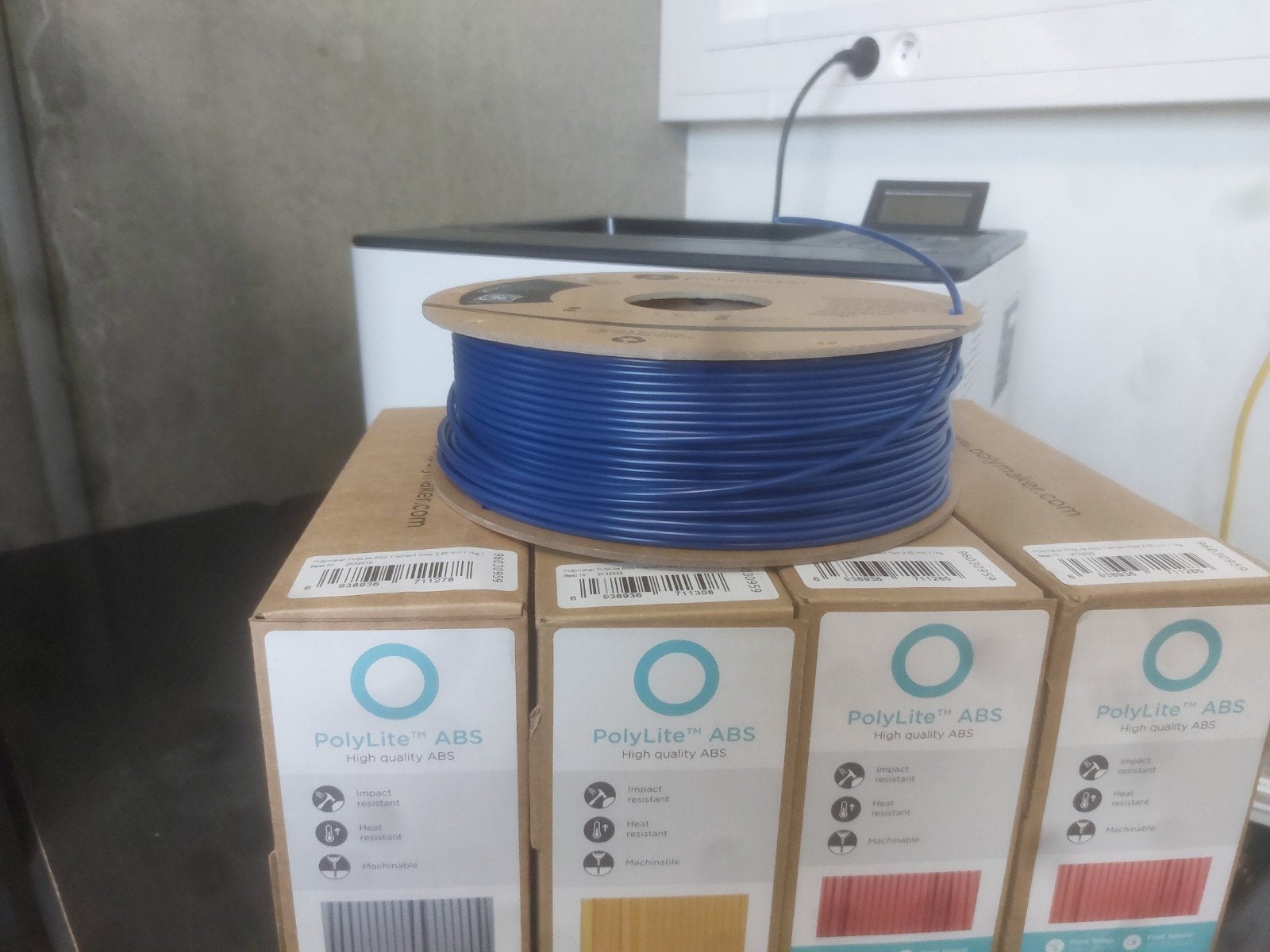 3d filament Abs diameter 2.85 mm. 4 ongeopende rollen, Computers en Software, Ophalen, Nieuw, Filamentrollen