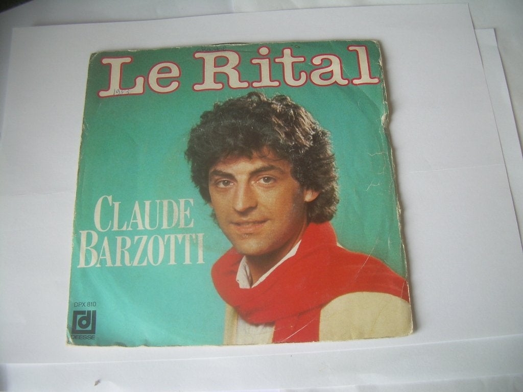 45E SINGLE - Claude Barzotti - Le Rital, Enlèvement ou Envoi, 7 inch, Comme neuf, Pochette photo