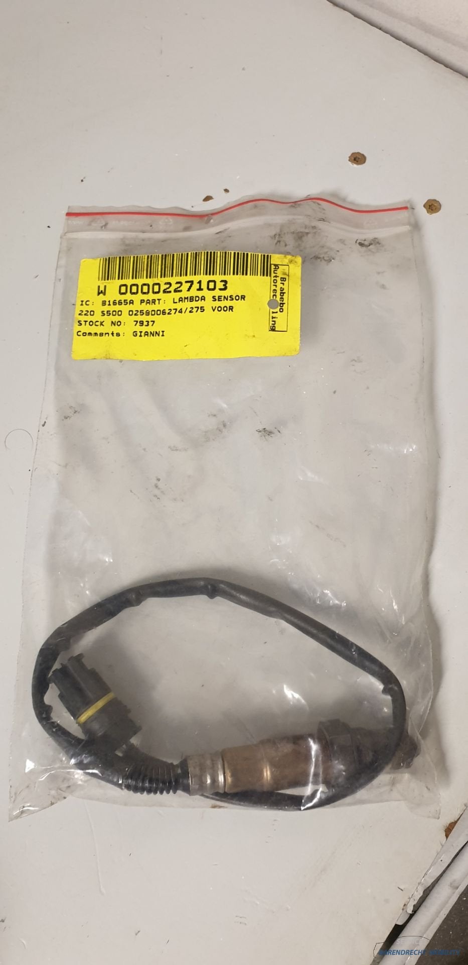 Lambdasonde Mercedes S Klasse S500 W220 lambdasensor 5.0L V8, Auto-onderdelen, Gebruikt, Mercedes-Benz AG, Mercedes-Benz, Mercedesstrasse 120
70372  Stuttgart, DE