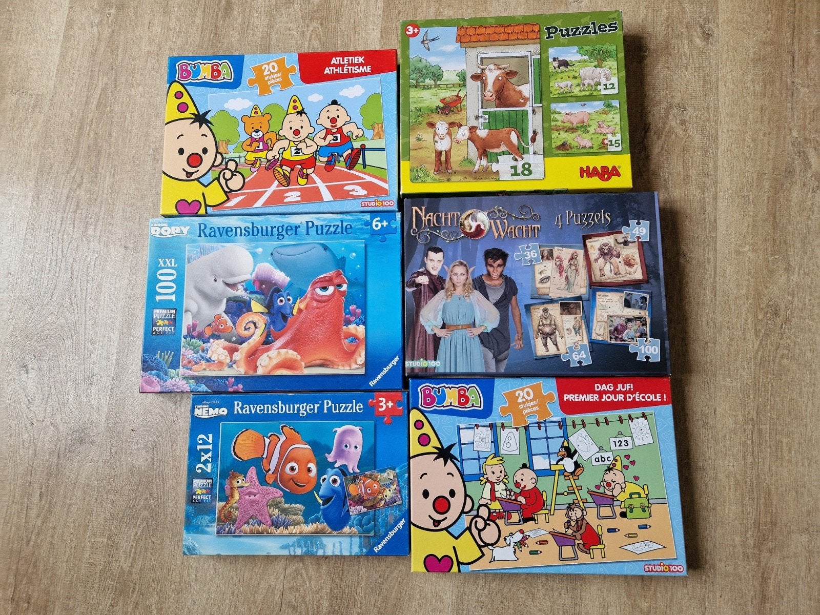 6 puzzels voor kinderen, Ophalen of Verzenden, Gebruikt, 4 tot 6 jaar