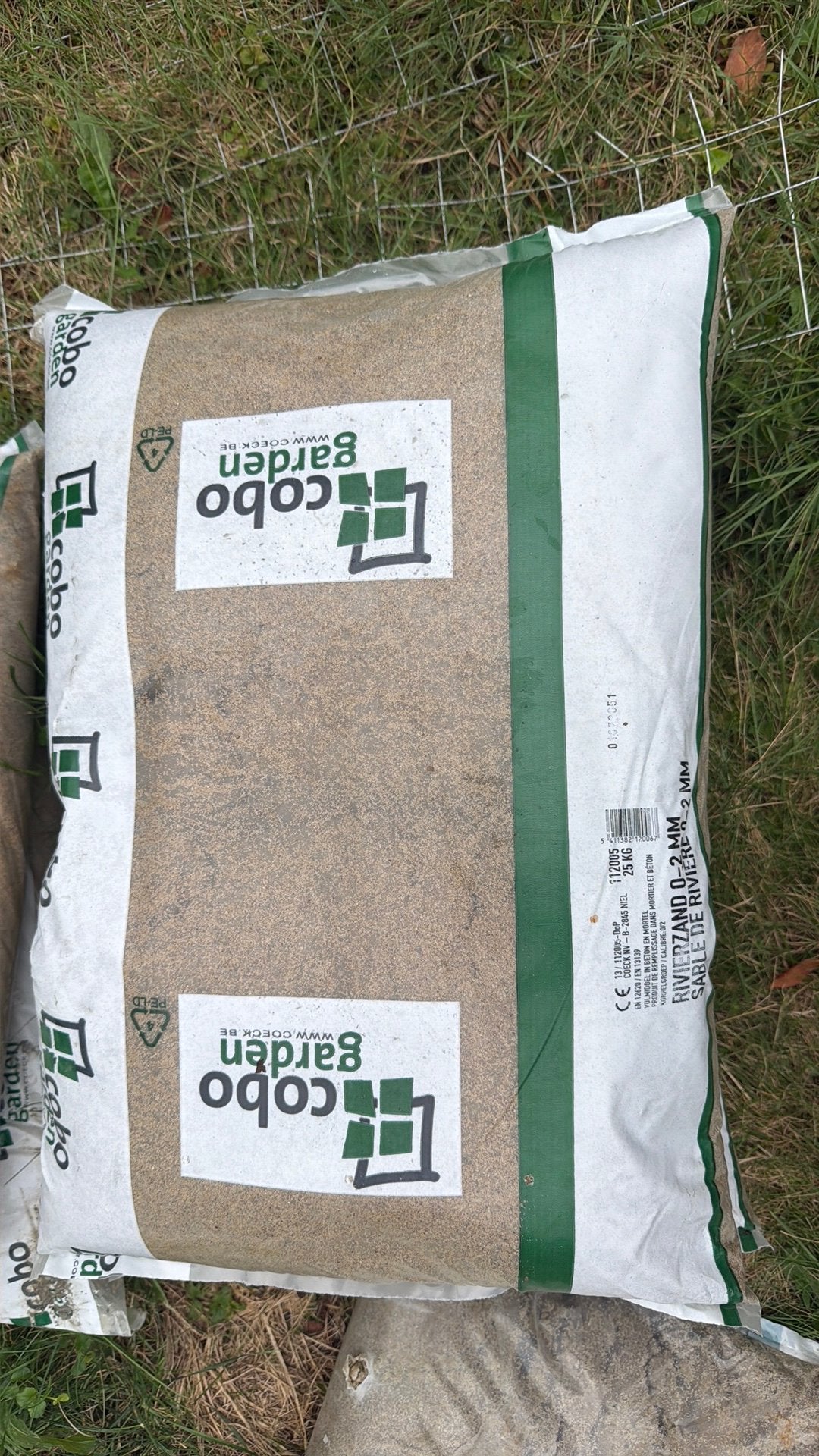 Rivierzand 25kg, Ophalen, Zo goed als nieuw