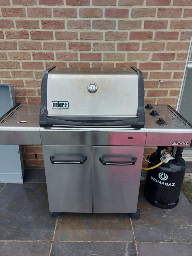 BBQ Weber Spirit Premium E-310, Jardin & Terrasse, Barbecues à gaz, Enlèvement, Utilisé, Weber