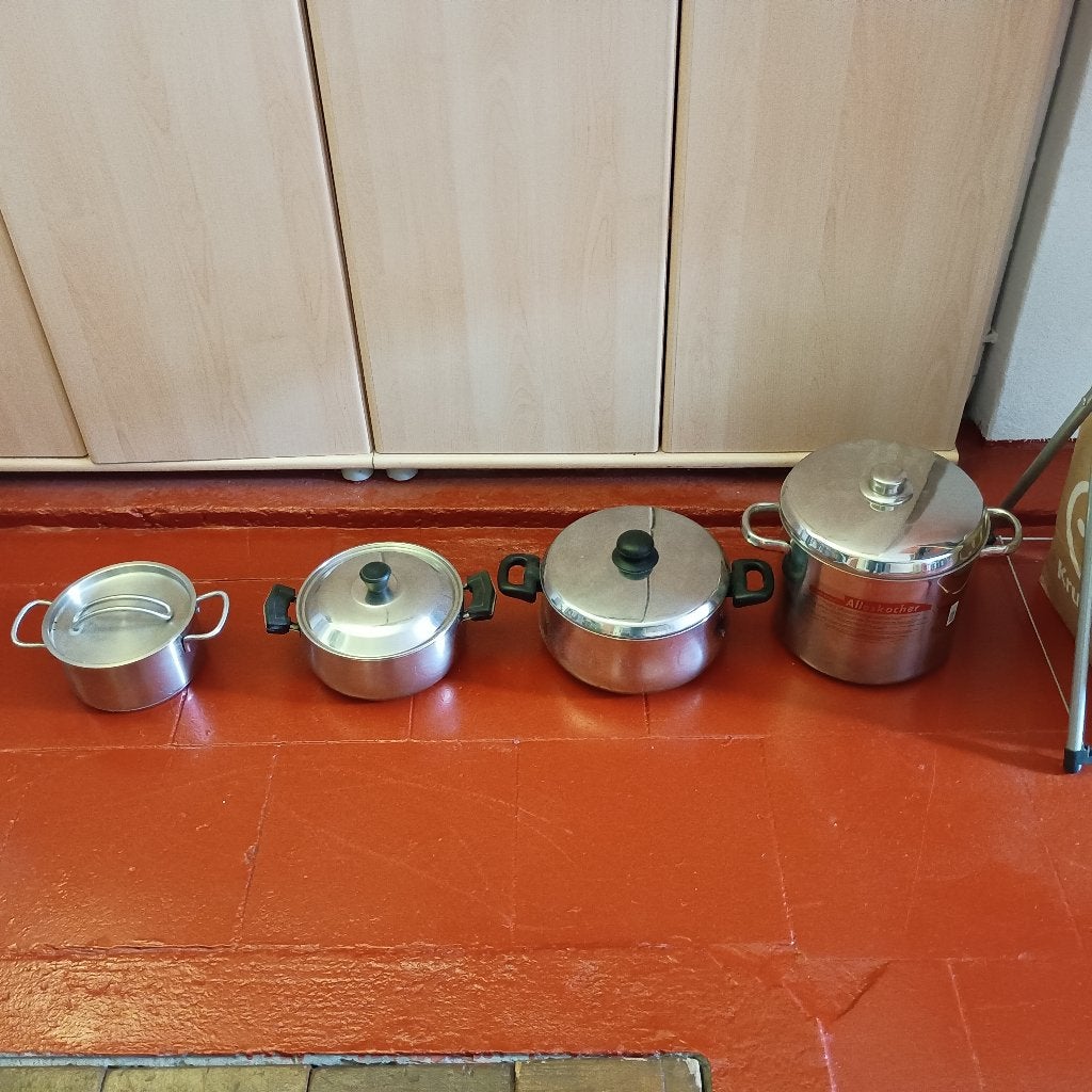 4  kookpotten diverse afmetingen NIEUW Steinbach, Brabantia, Enlèvement, Comme neuf