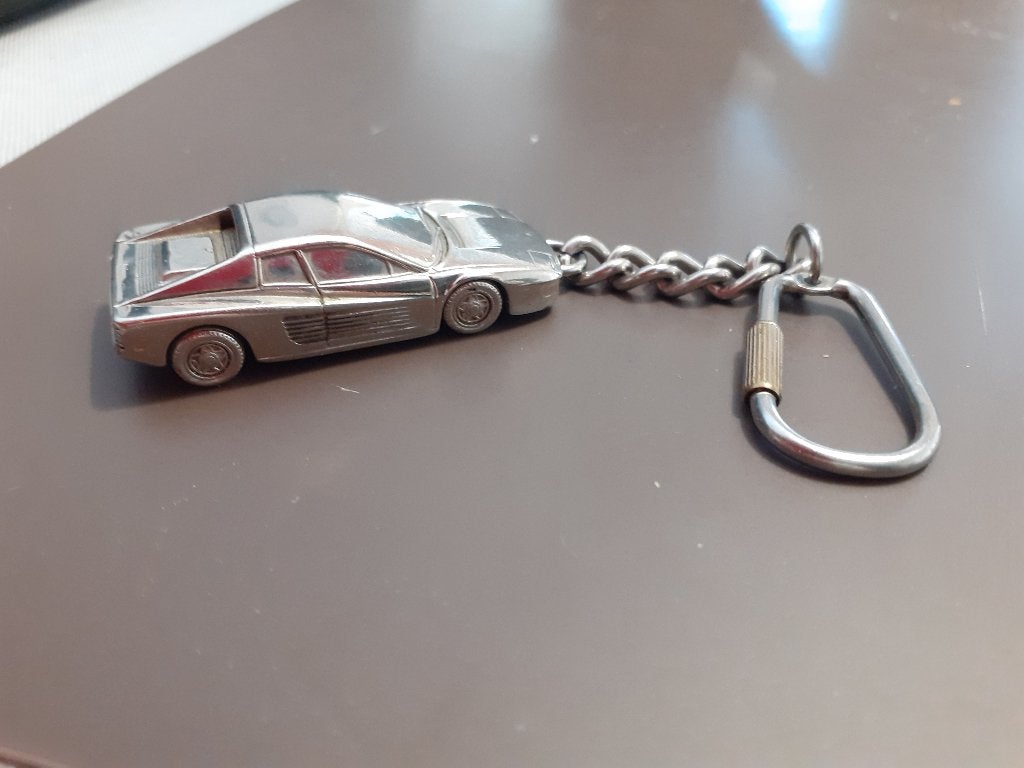 Vintage sleutelhanger Burago Frerrari Testarossa, Ophalen, Merk