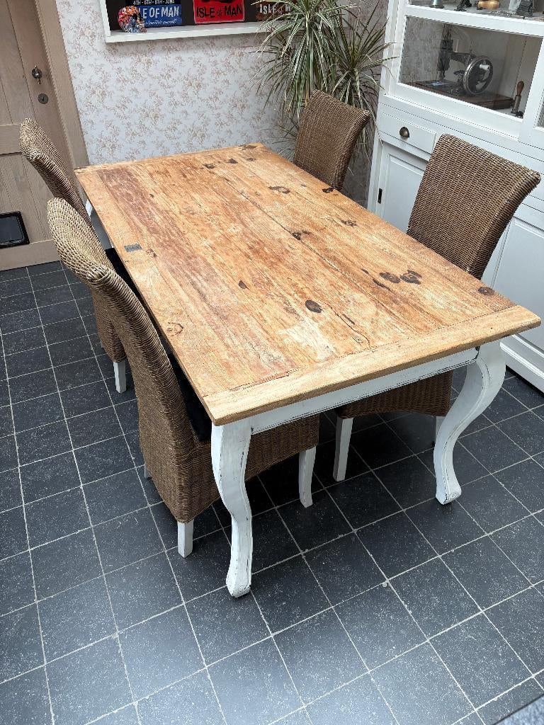 Rivièra Maison tafel, Huis en Inrichting, Tafels | Eettafels, Ophalen, Zo goed als nieuw, Landelijk