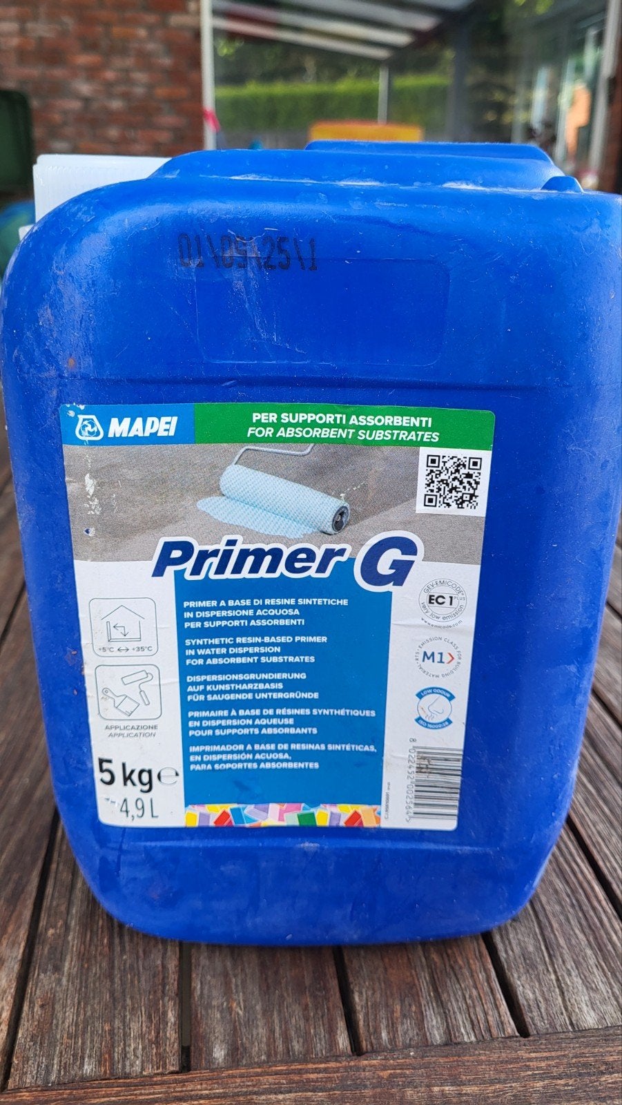 Mapei primer G 5kg, Ophalen