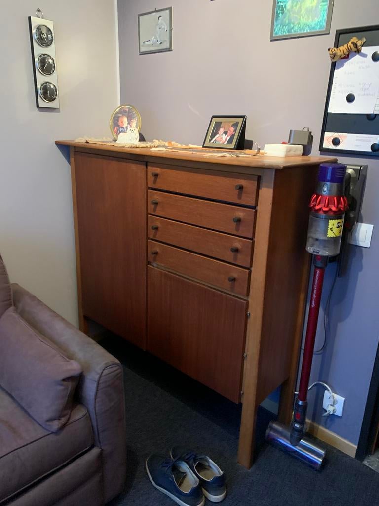 Dressoir vintage, Ophalen, Gebruikt, 100 tot 150 cm, 25 tot 50 cm