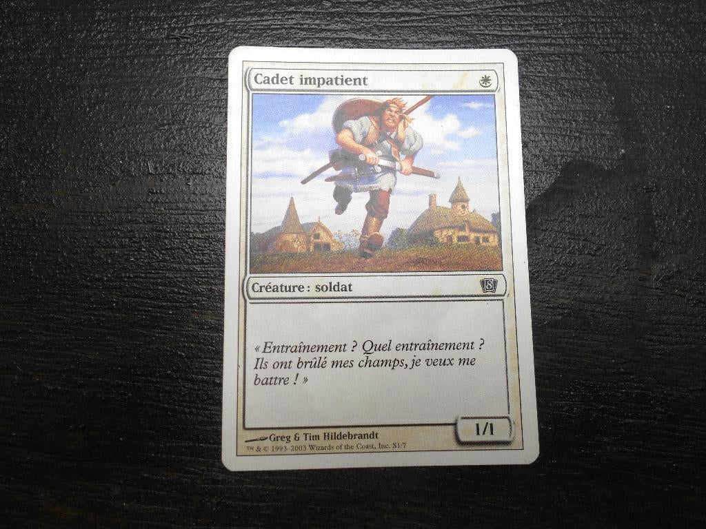 magic card The gathering  créature cadet impatient, Ophalen of Verzenden, Zo goed als nieuw