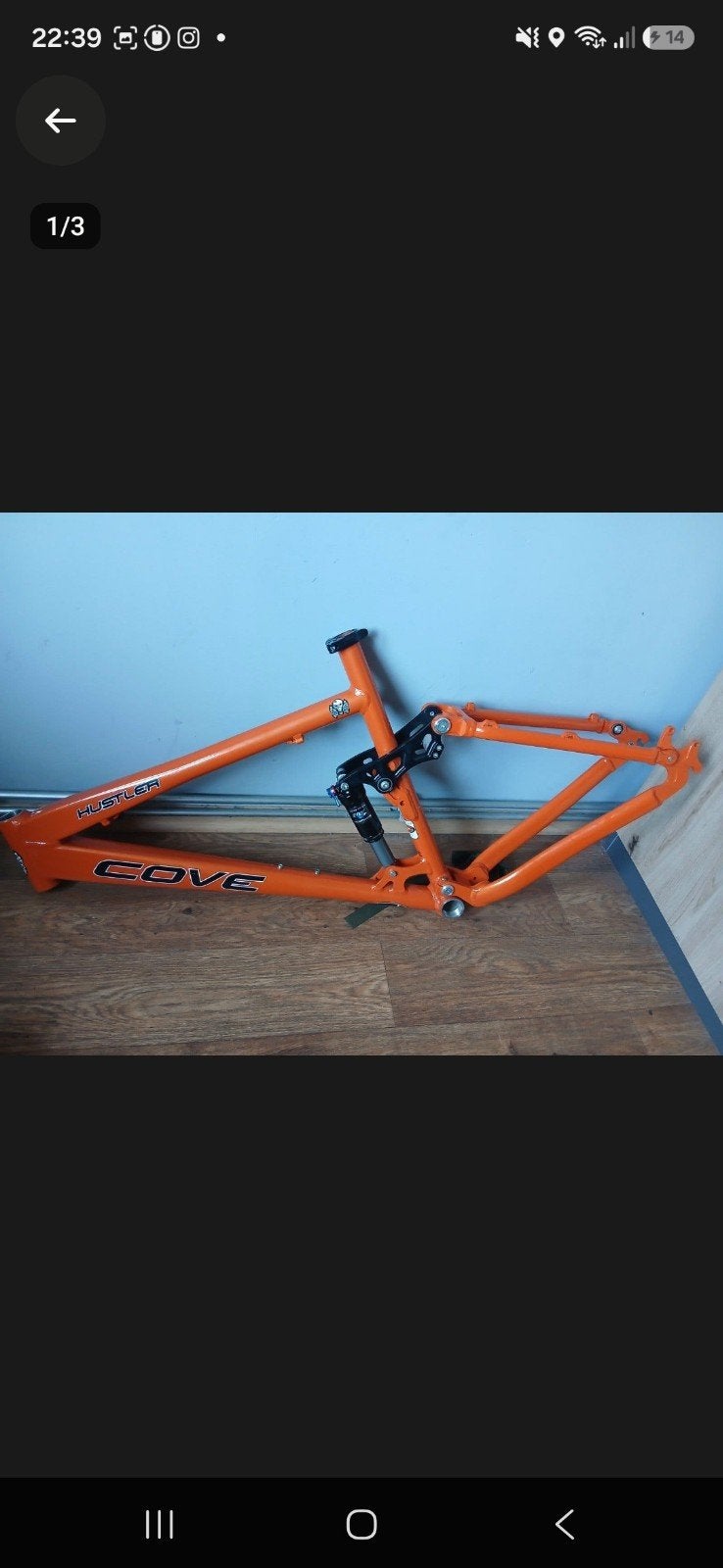 Cove hustler full suspension 19,5" frame, Vélos & Vélomoteurs, Neuf, Autres marques, Enlèvement, VTT tout suspendu