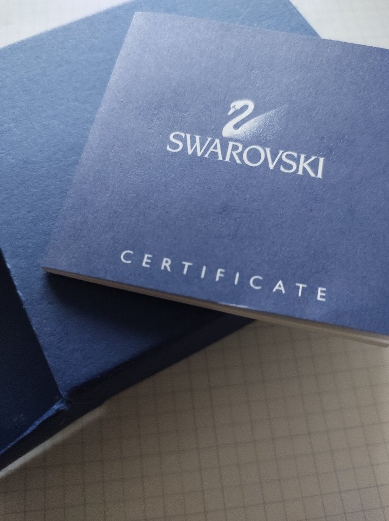 Swarovski oorbellen met certificaat., Verzamelen, Ophalen, Gebruikt, Sieraad of Horloge