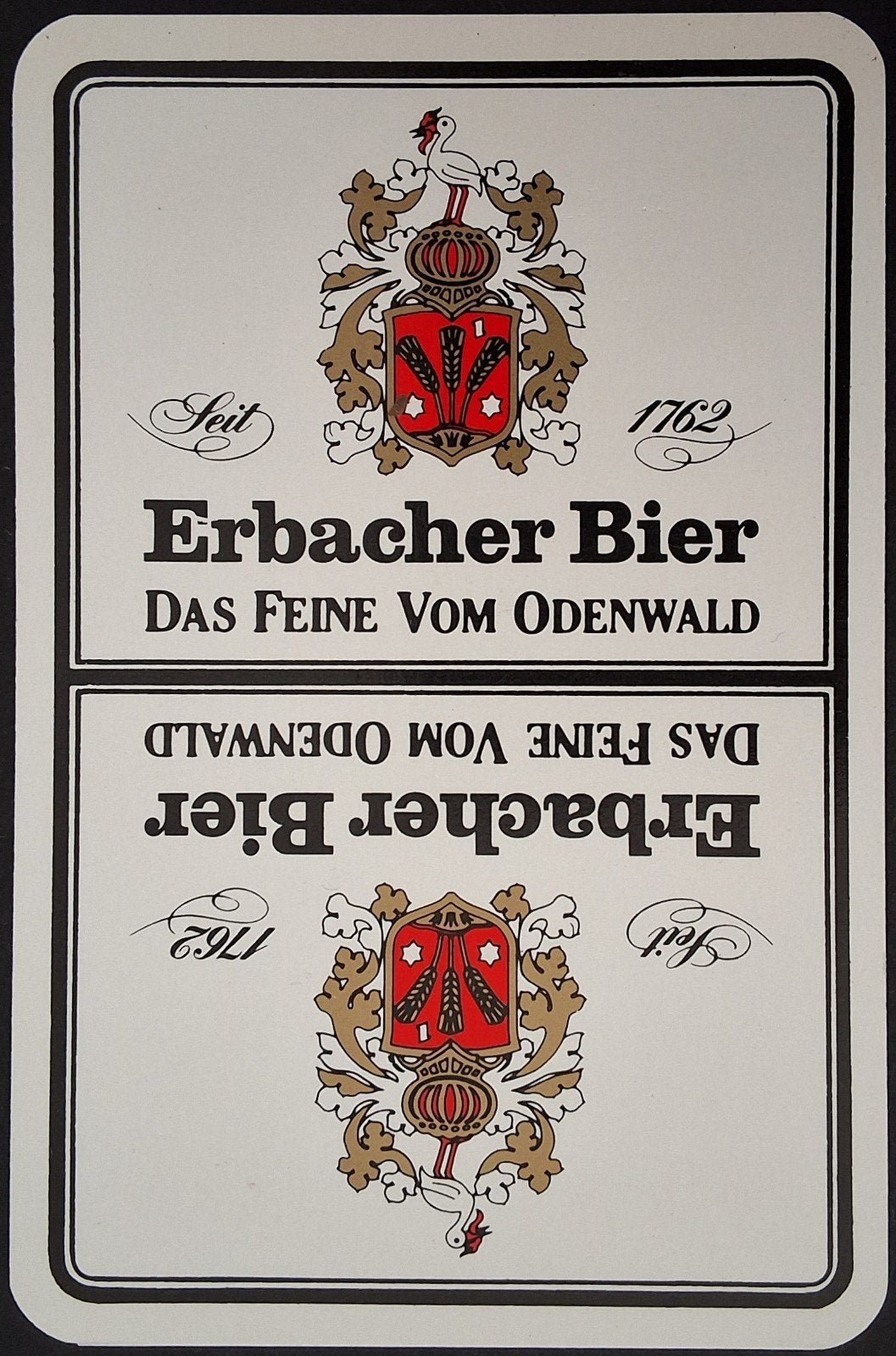 1 Speelkaart  Erbacher Bier, Ophalen of Verzenden