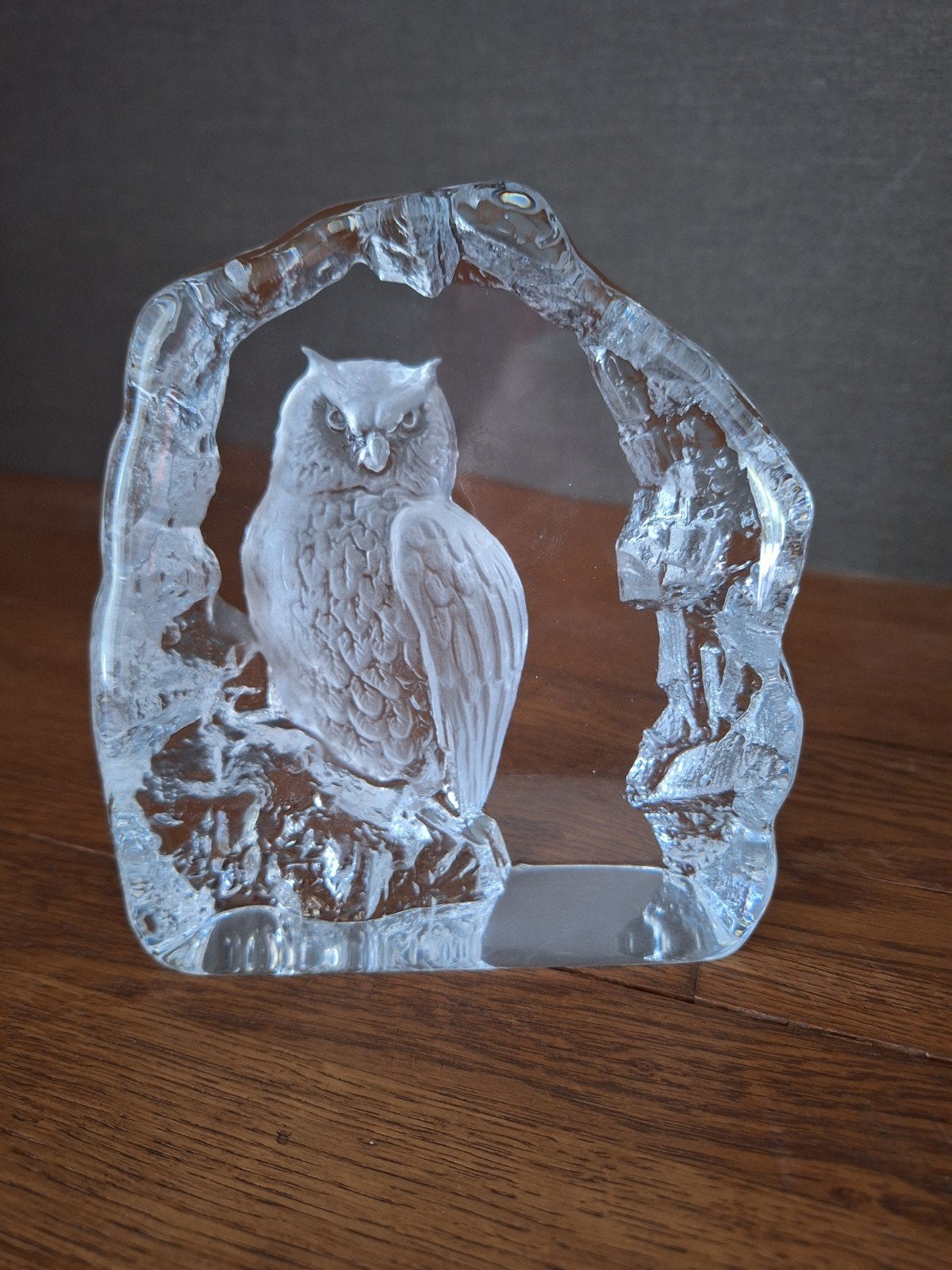 Mats Jonasson kristallen uil gesigneerd Zweden, Antiek en Kunst, Antiek | Glaswerk en Kristal, Ophalen