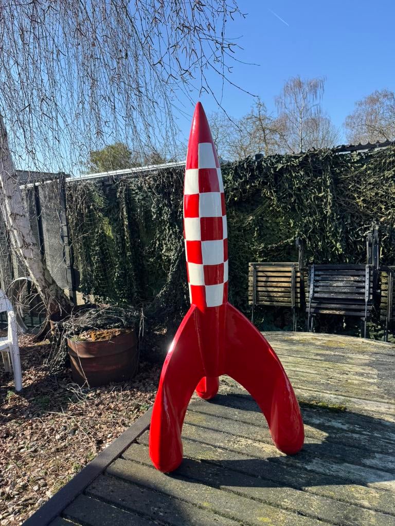 Kuifje Raket naar de maan beeld, Verzamelen, Beelden en Beeldjes, Ophalen, Gebruikt, Fantasy