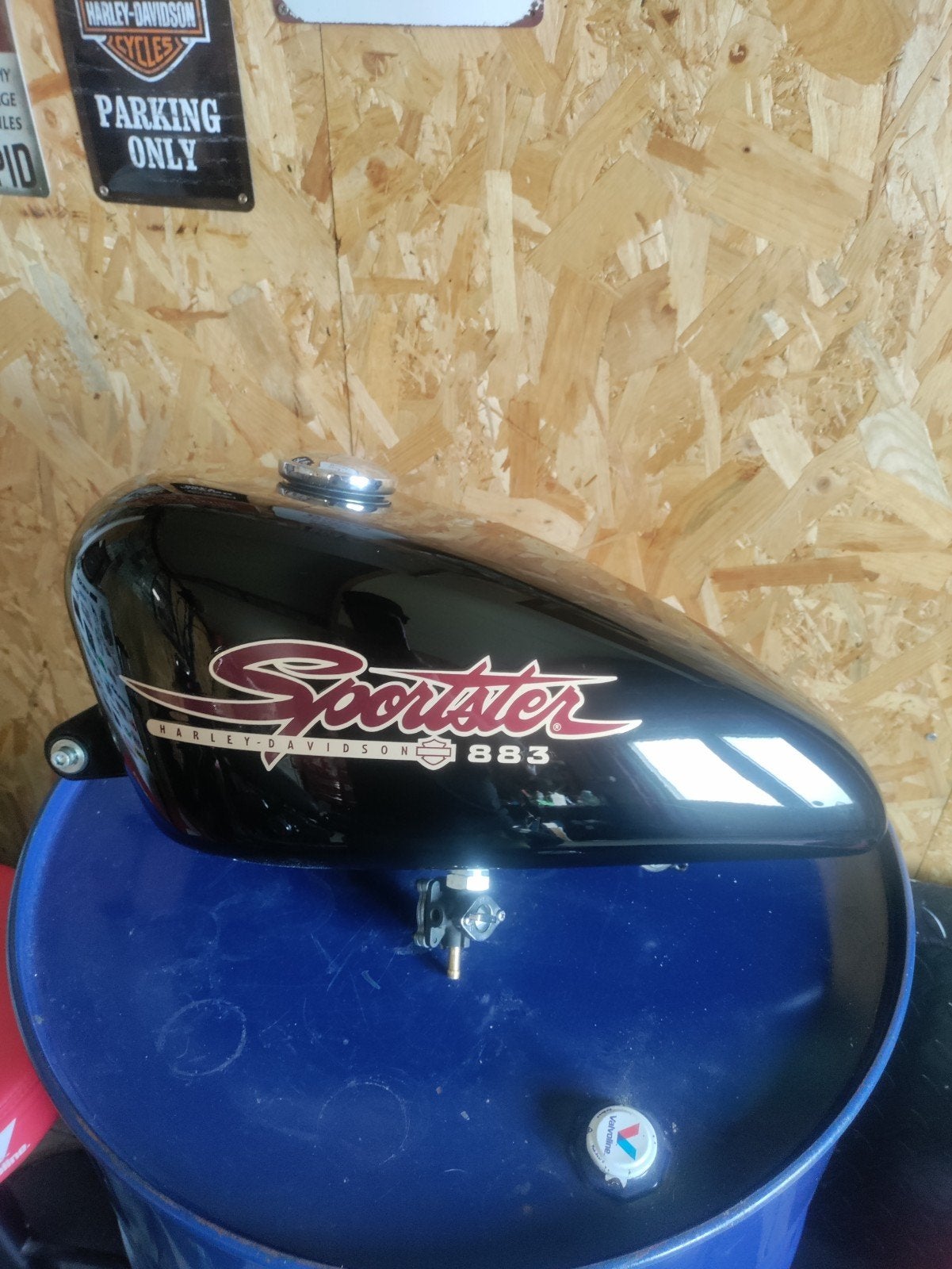 harley davidson sportster benzinetank, Motoren, Ophalen