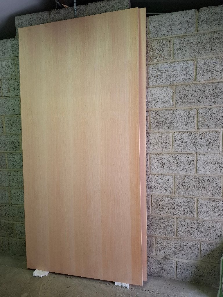 2 houtpanelen beuk, Ophalen, Minder dan 25 mm, Nieuw, 200 tot 250 cm