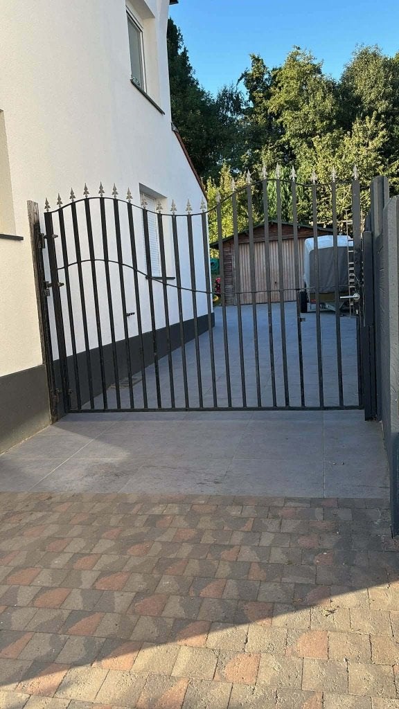 Tuinpoort, Jardin & Terrasse, Portes de jardin, 200 cm ou plus, Portail battant, Acier, Utilisé