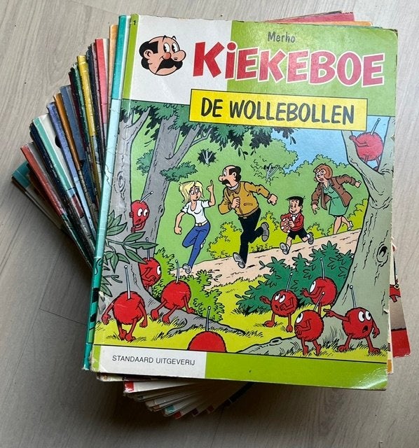 Kiekeboe - 33 stripalbums, Merho, Meerdere stripboeken, Ophalen, Gelezen