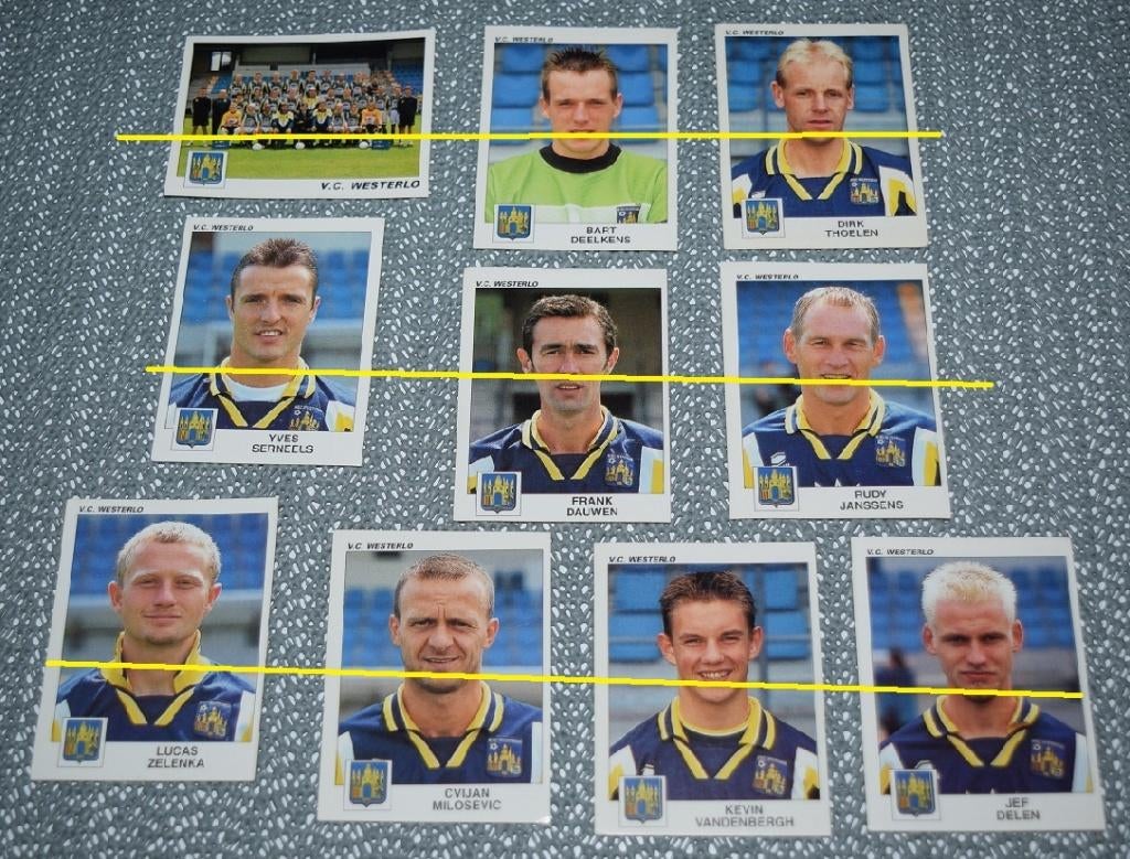 Panini Football 2001 / V.C. Westerlo / 10 stickers, Verzamelen, Sportartikelen en Voetbal, Ophalen of Verzenden, Zo goed als nieuw