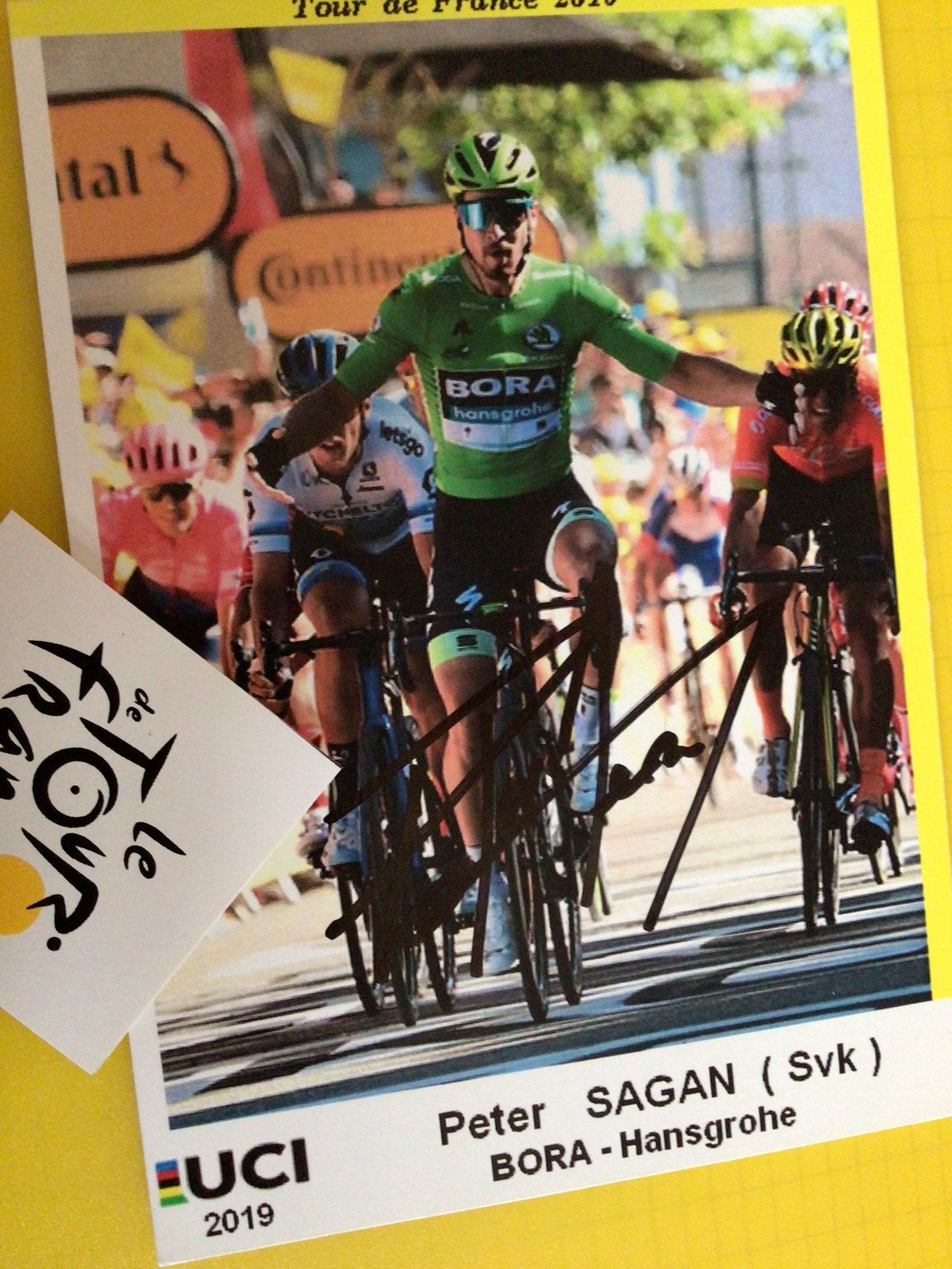 Wielerkaart tour de france peter sagan signe, Envoi, Comme neuf