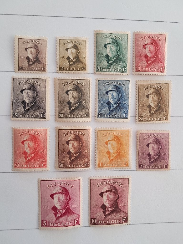 België 165/78 * Koning Albert I Helm, Sans timbre, Trace d'autocollant, Enlèvement ou Envoi, Non oblitéré