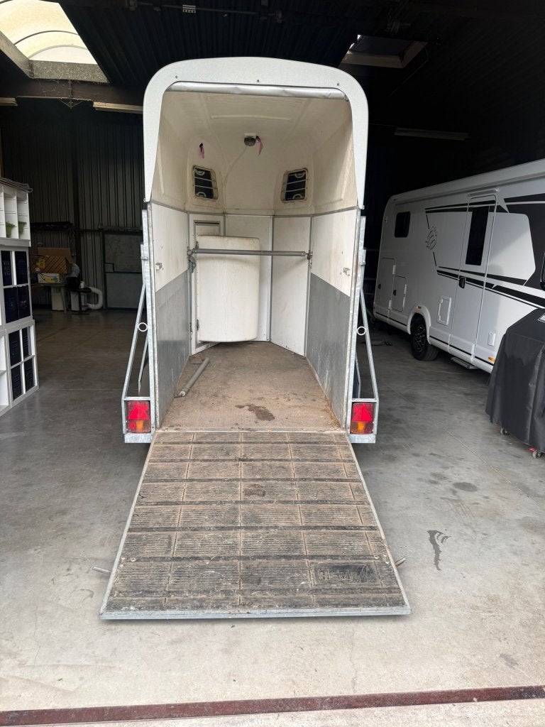 Henra 1,5 paardentrailer met zadelkamer, Enlèvement, Utilisé, Remorque 1½ cheval