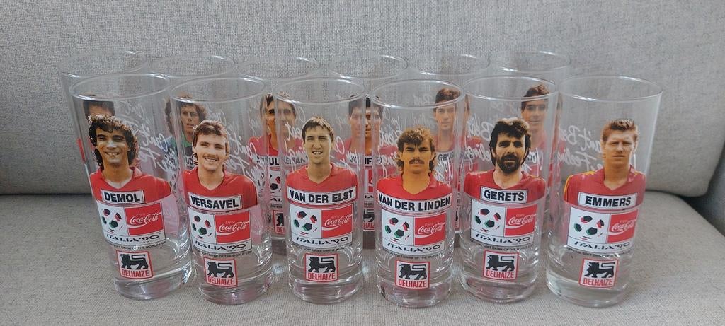 12 verres coca cola italia 90, Collections, Enlèvement ou Envoi
