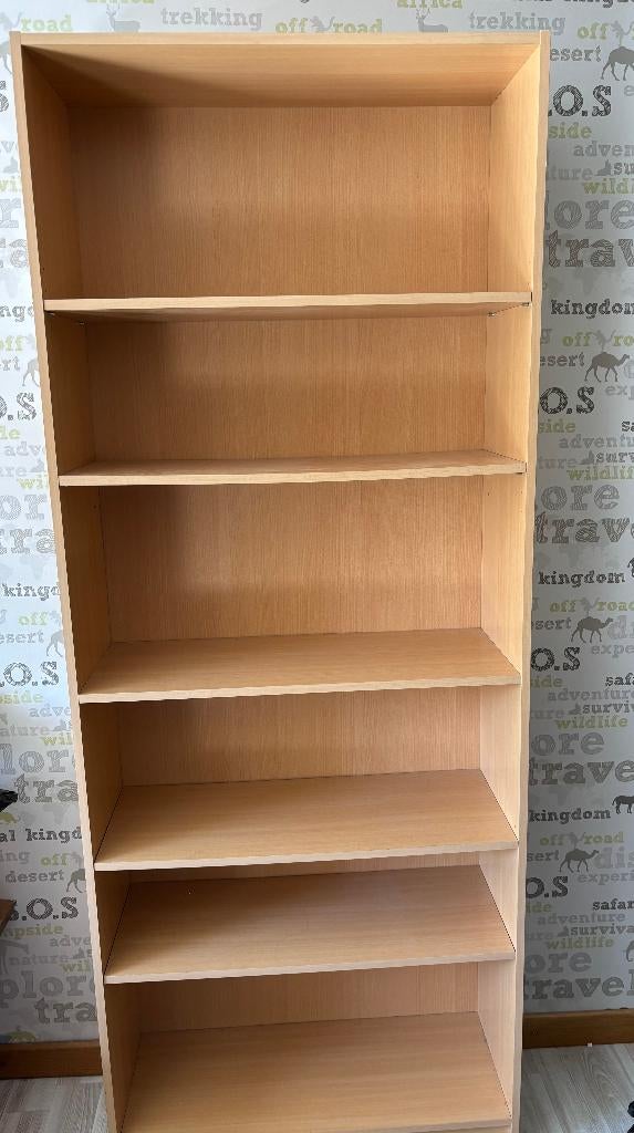 Houten boekenkast/kleerkast – goeie staat, Ophalen, Met plank(en), 200 cm of meer, 50 tot 100 cm